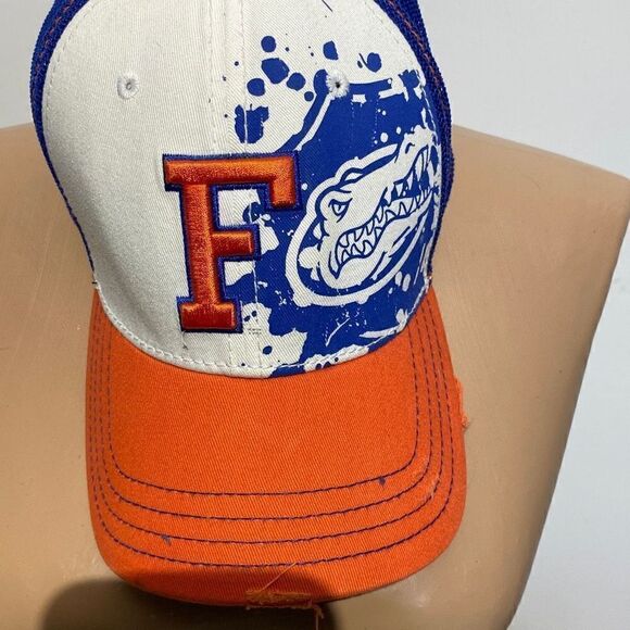 New Era Men's Florida Gator Blue/Orange/White Mesh Trucker Cap Size M-L - Picture 7 of 12